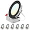Luxrite 6 Inch LED Recessed Downlights 5CCT 2700K-5000K 18W 1800LM Dimmable Wet Rated IC Rated Black, 6PK LR22636 LR22656-6PK - alternate 1